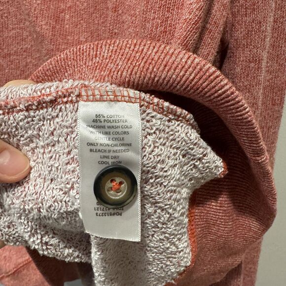 MV Sport Glacier National Park Sweater Quarter Zip Pullover Red Cotton Women XL - Picture 6 of 9